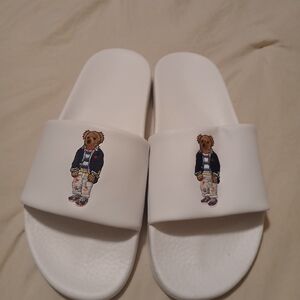 Polo by Ralph Lauren White Slides